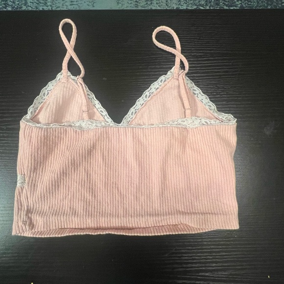 Pink/White lace Cami/Crop - Picture 3 of 6